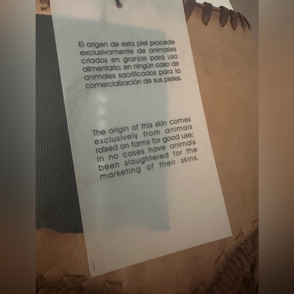 Zara NwT Fringed Tan leather jacket , size M - Picture 4 of 13